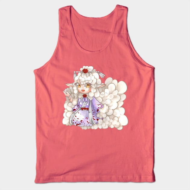 Sheep - Lunar Zodiac Tank Top by darklightlantern@gmail.com